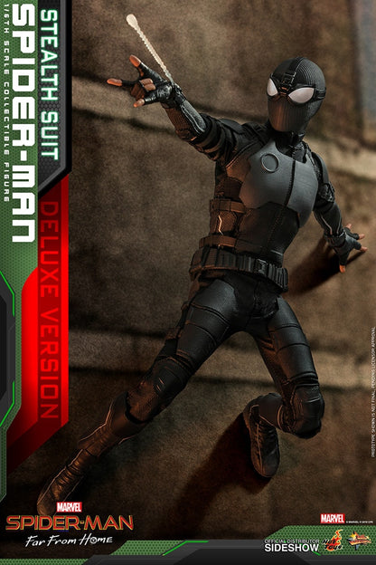 HOT TOYS - Marvel - Spider-Man Far from Home - Stealth Suit Spider-Man DeLuxe- 1:6 Action Doll MMS541