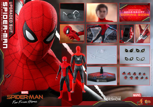 HOT TOYS - Marvel - Spider-Man Far from Home - Upgraded Suit Spider-Man 1:6 Action Doll MMS542