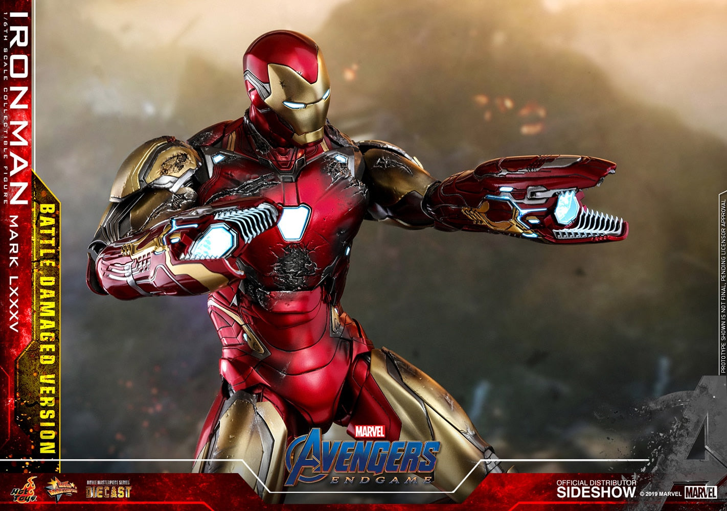 HOT TOYS - Marvel - Iron Man Mark LXXXV (Battle Damaged Ver) - Die Cast 1:6 Action Doll MMS543-D33