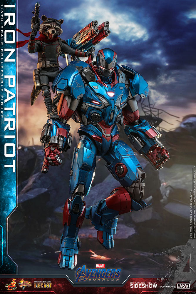 HOT TOYS - Marvel - Avengers Endgame - Iron Patriot - Die Cast Movie Masterpiece 1:6 Action Doll MMS547 - D34