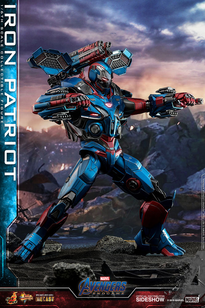 HOT TOYS - Marvel - Avengers Endgame - Iron Patriot - Die Cast Movie Masterpiece 1:6 Action Doll MMS547 - D34