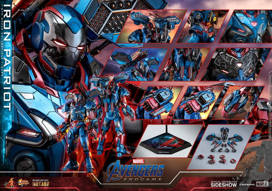 HOT TOYS - Marvel - Avengers Endgame - Iron Patriot - Die Cast Movie Masterpiece 1:6 Action Doll MMS547 - D34