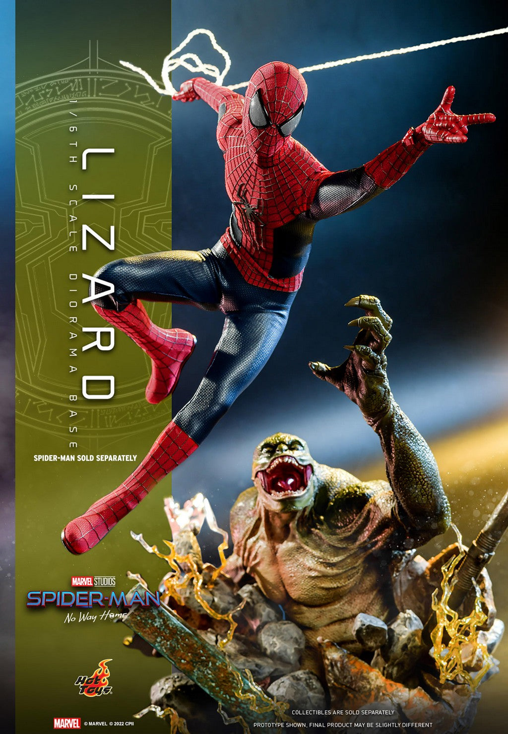 HOT TOYS - Marvel - Spider-Man No Way Home - Lizard Diorama Base 1:6 Action Doll Accessory