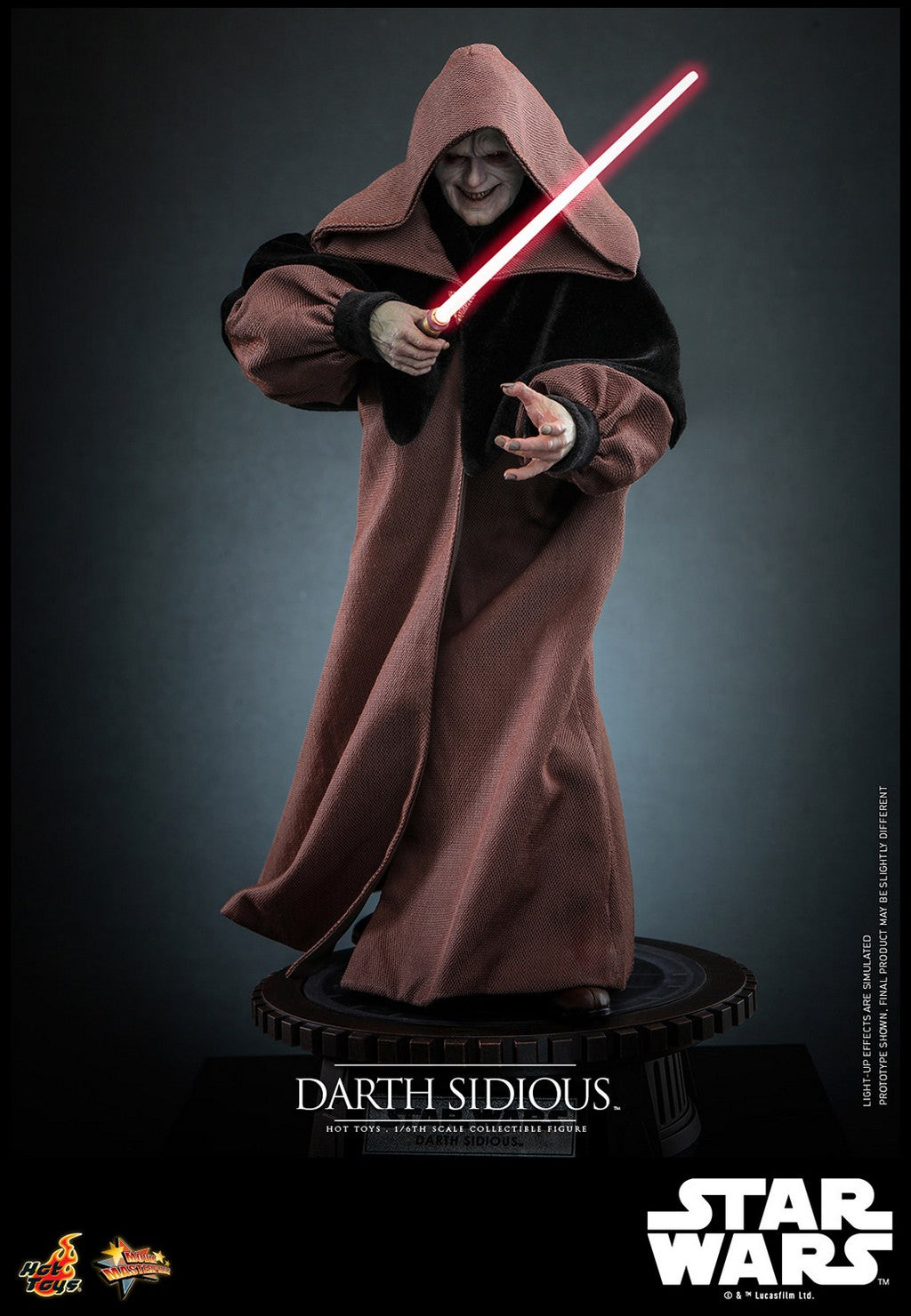 HOT TOYS - Star Wars: Dark Sidious 1:6 Scale Figure