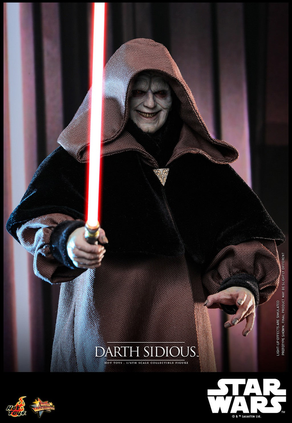 HOT TOYS - Star Wars: Dark Sidious 1:6 Scale Figure