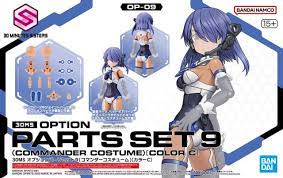 BANDAI MODEL KIT - 30MMS - OPTION PARTS SET 9 Commander Costume COLOR C OP-09