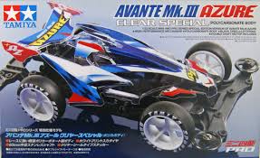 TAMIYA - Pro Avante Mk. III Clear Azure Polycarbonate Body Telaio MS (Limited Ed.)