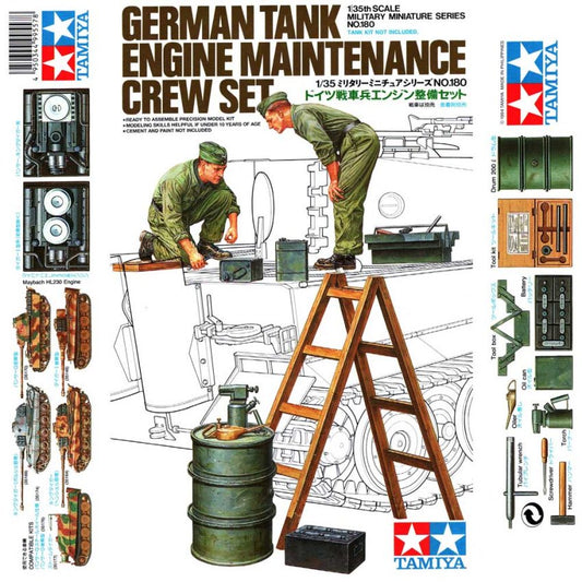 TAMIYA - German Tank Engine Maintenace Crew Set  1/35