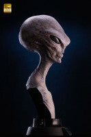 ELITE CREATURE COLLECTIBLES - Reptilian Grey Bust by Steve Wang