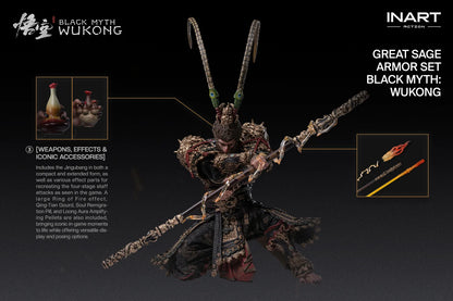 INART - Black Myth: Wukong 1/12 Action Figure - The Destined One in the Great Sage Armor Set