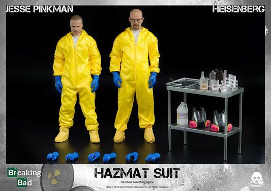 THREEZERO - Breaking Bad Heisenberg & Jesse PinkMan Hazmat Suit Combo 1:6 Scale Action Figure