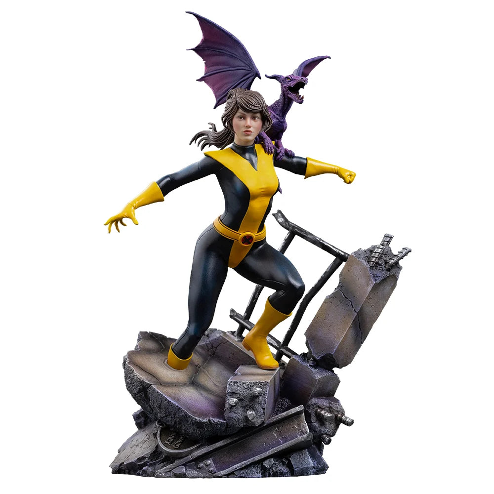 IRON STUDIOS - X-men Comics Kitty Pryde & Lockheed 1/10 Statue