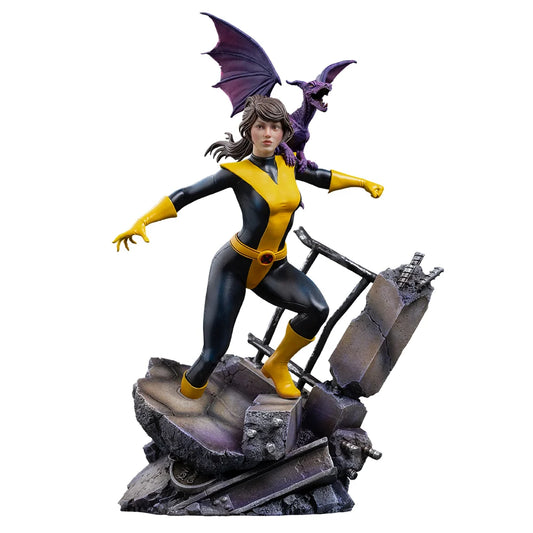 IRON STUDIOS - X-men Comics Kitty Pryde & Lockheed 1/10 Statue