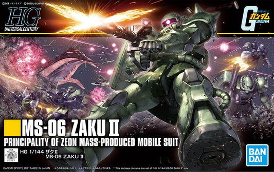 BANDAI MODEL KIT - Gunpla - HG Universal Century - MS-06 Zaku II #241 1/144