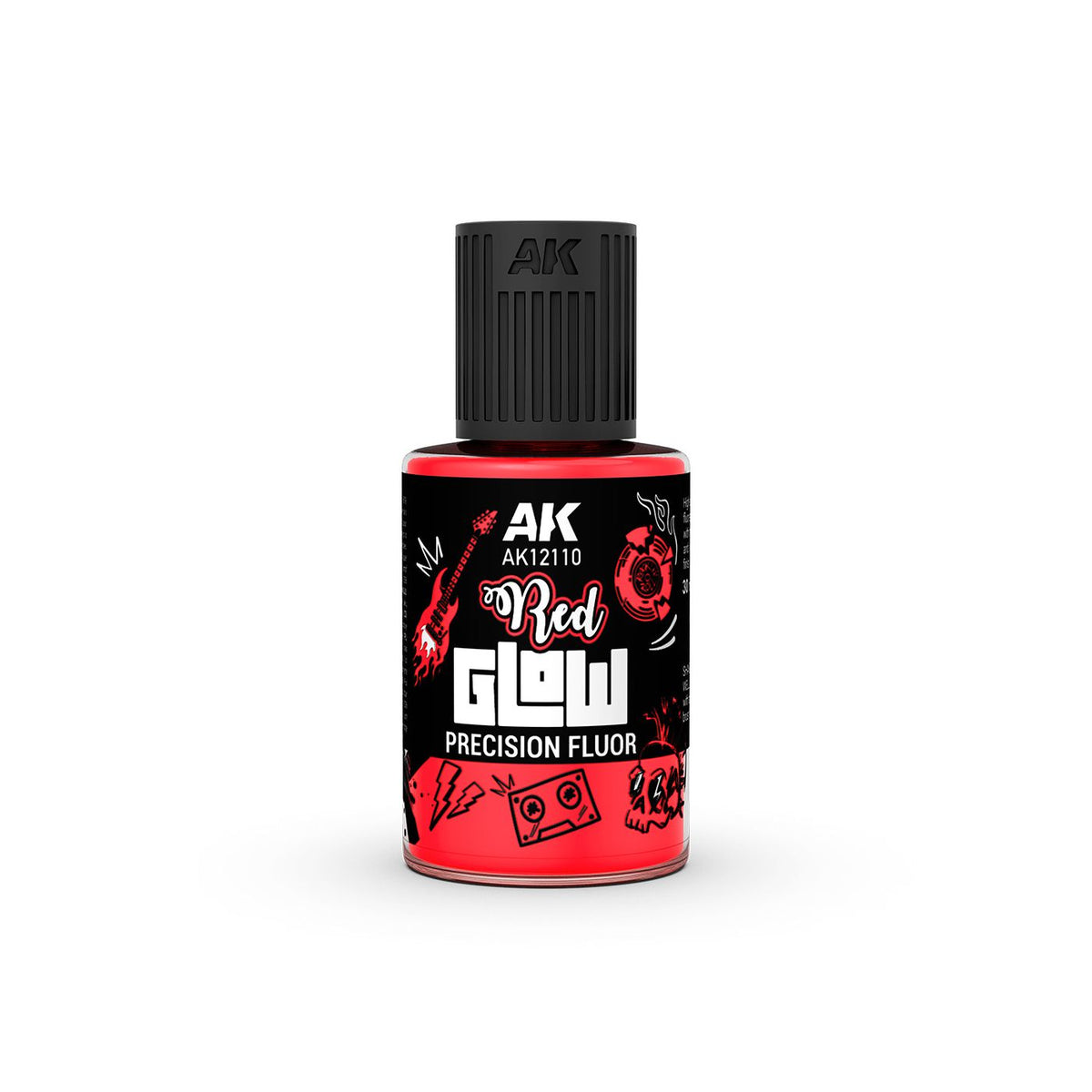 AK -  INTERACTIVE AK12110 RED GLOW PRECISION FLUOR 30ml