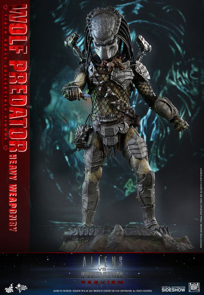 HOT TOYS – AVP “Aliens Vs. Predator”: Requiem – Wolf Predator (Heavy Weaponry) – Movie Masterpiece