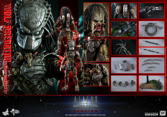 HOT TOYS - Aliens vs Predator - Requiem - Wolf Predator (Heavy Weaponry) - Movie Masterpiece 1:6 Action Doll