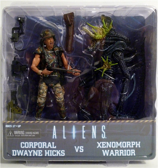 NECA - Aliens Corporal DWayne Hicks vs Xenomorph Warrior 2 Pack Figures