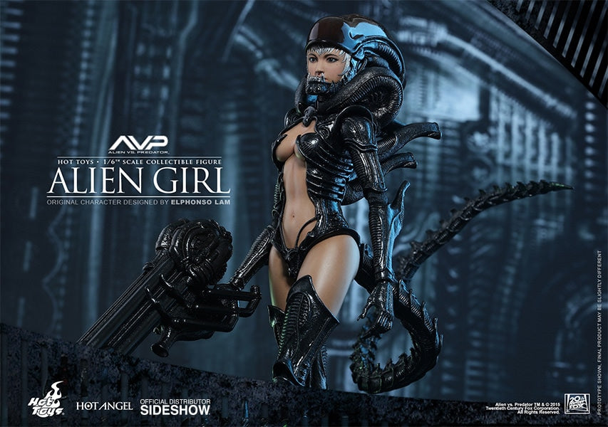 HOT TOYS - Aliens vs Predator - Alien Girl - Hot Angel Series 1:6 Action Doll HAS002