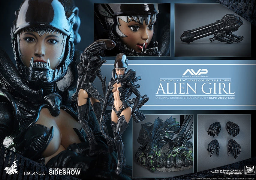 HOT TOYS - Aliens vs Predator - Alien Girl - Hot Angel Series 1:6 Action Doll HAS002