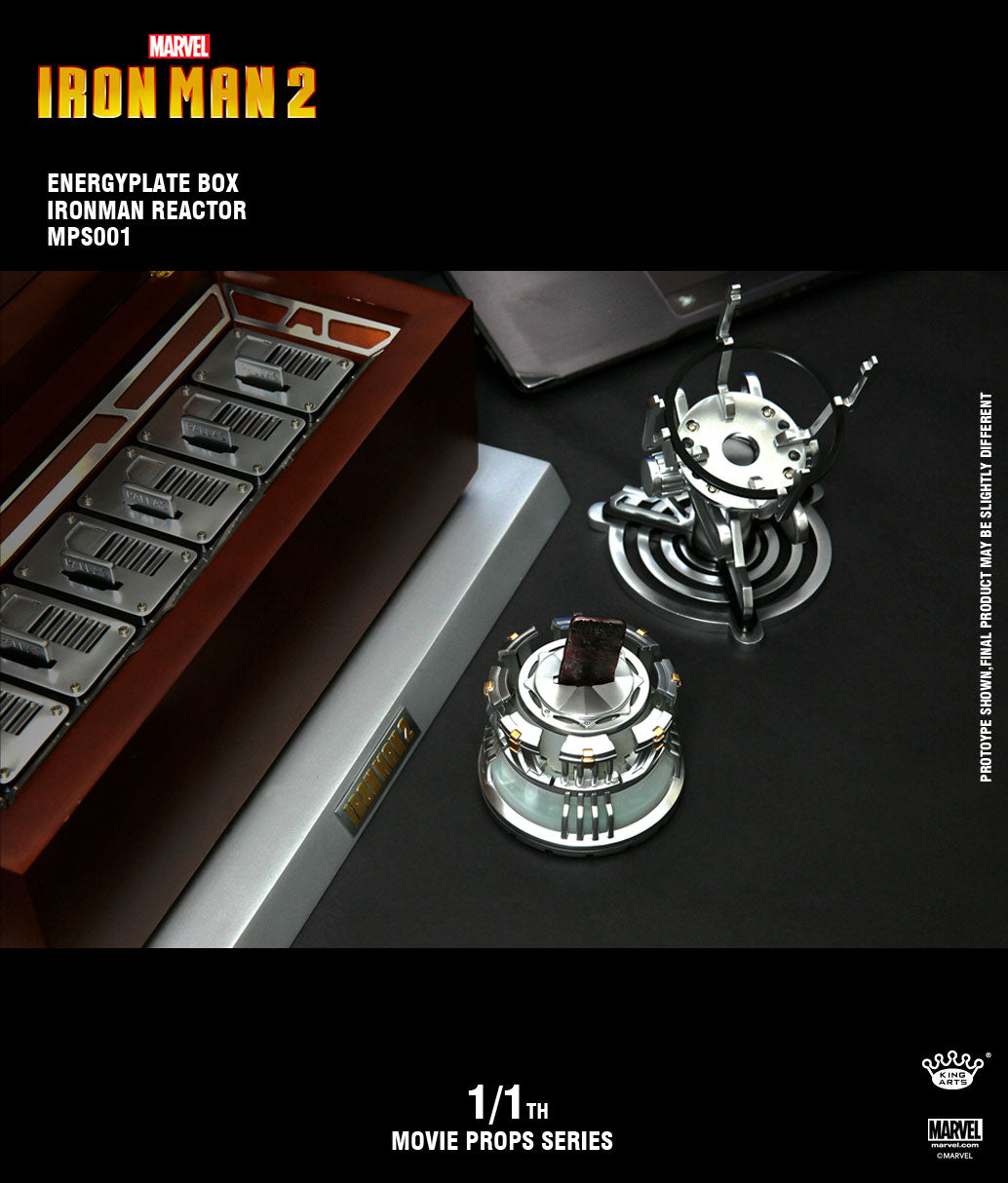 KING ARTS - Marvel - Iron Man 2 Arc Reactor with Energy Plats