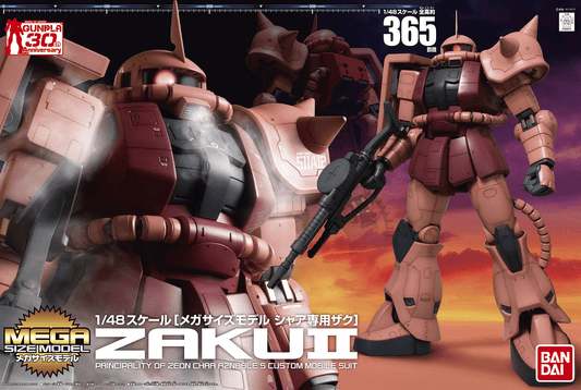 BANDAI MODEL KIT - Gunpla - Megasize Zaku II Char's 1/48