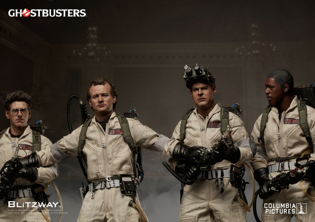 BLITZWAY - Ghostbusters - Special Pack - Set of 4 - Premium 1:6 Scale Action Figure incl. Slimer