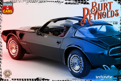 INFINITE STATUE - Burt Reynolds on Pontiac firebird trans am 1980 Stars 'n' cars 1:18 Resin Statue