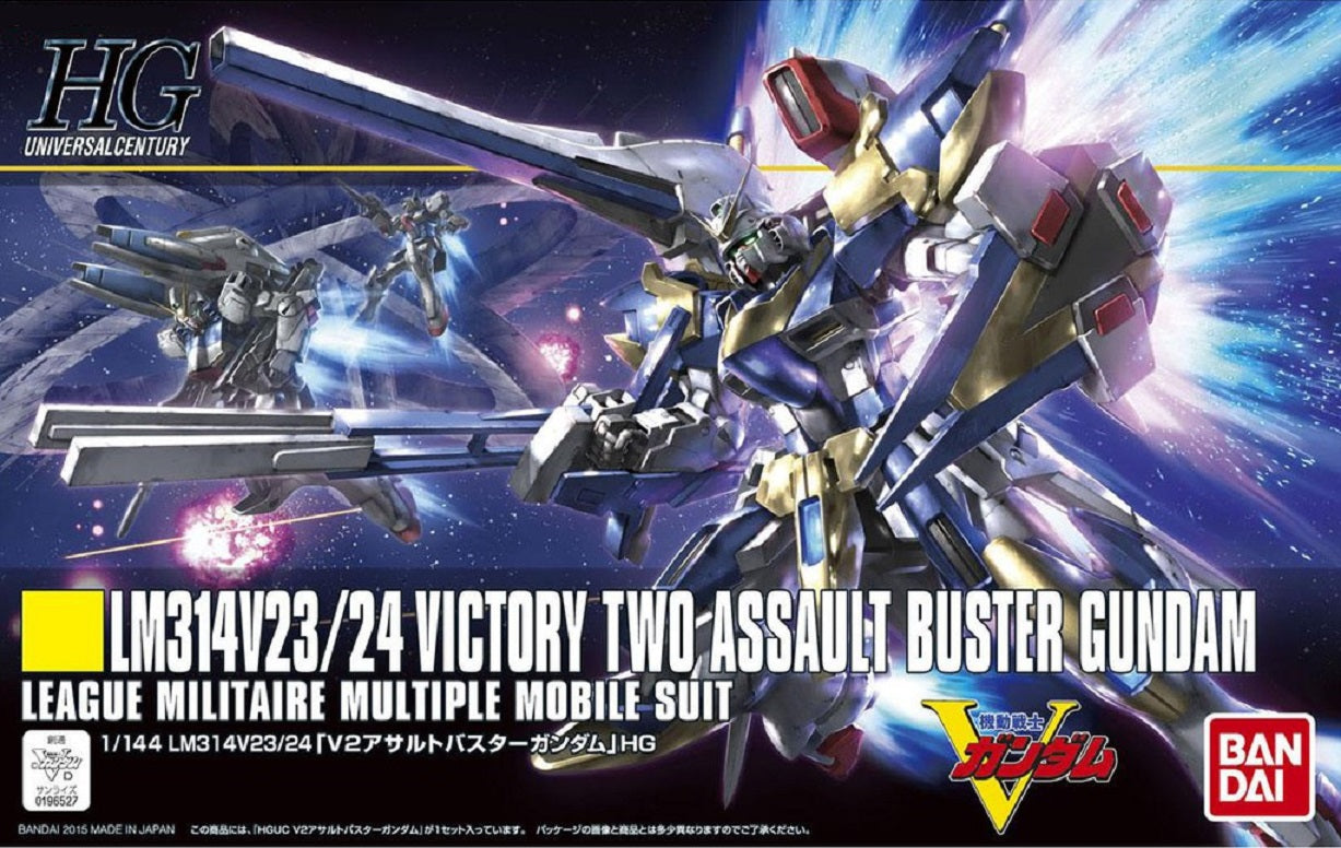 BANDAI MODEL KIT - Gunpla - HG Universal Century - LM314V23/24 Victory Two Assault Buster Gundam #189 1/144