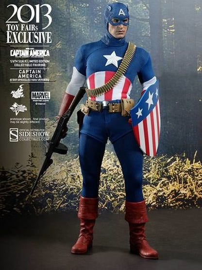 HOT TOYS - Marvel - Captain America - Star Spangled Man Ver - 2013 Toy Fair 1:6 Action Doll EXCLUSIVE