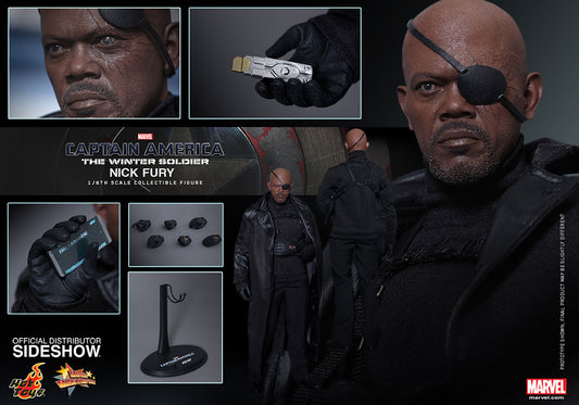 HOT TOYS - Marvel - Captain America - The Winter Soldier - Nick Fury - Movie Masterpiece 1:6 Action Doll