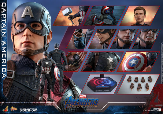 HOT TOYS - Marvel - Avengers Endgame - Captain America - Movie Masterpiece 1:6 Action Doll