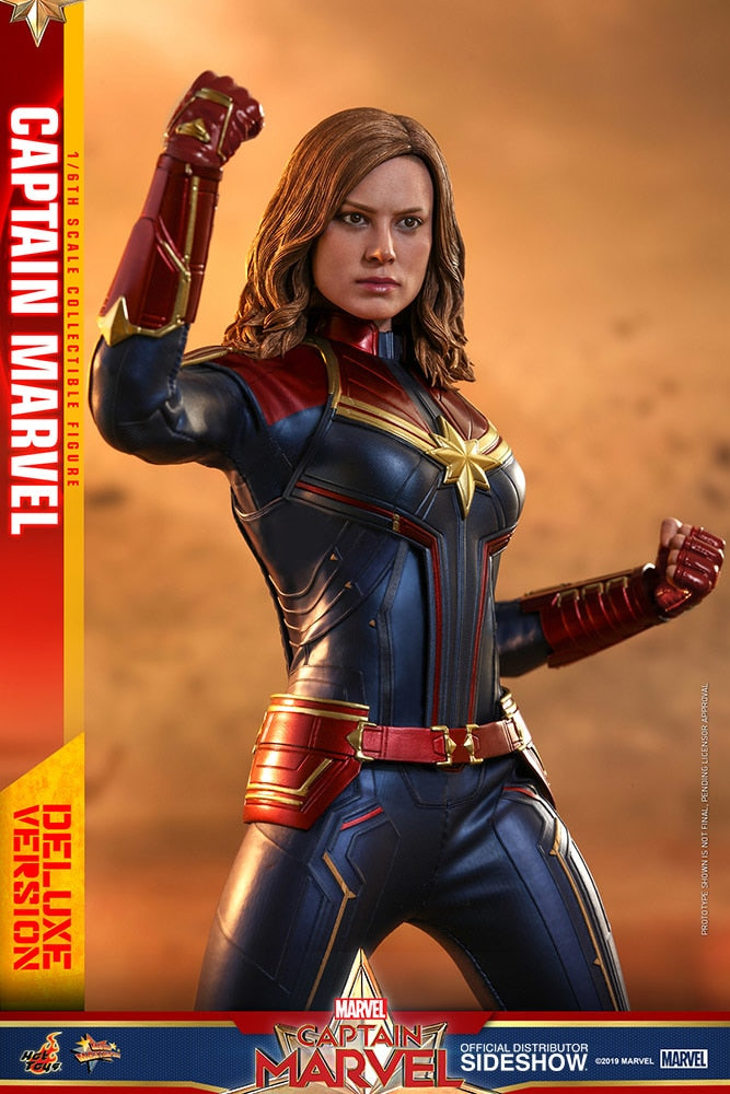 HOT TOYS - Marvel - Captain Marvel DeLuxe Ver - Movie Masterpiece 1:6 Action Doll MMS522