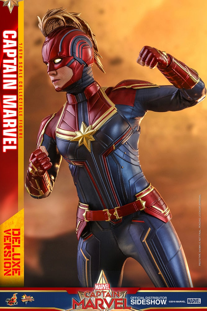 HOT TOYS - Marvel - Captain Marvel DeLuxe Ver - Movie Masterpiece 1:6 Action Doll MMS522