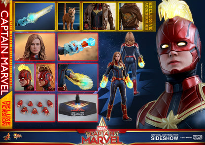 HOT TOYS - Marvel - Captain Marvel DeLuxe Ver - Movie Masterpiece 1:6 Action Doll MMS522