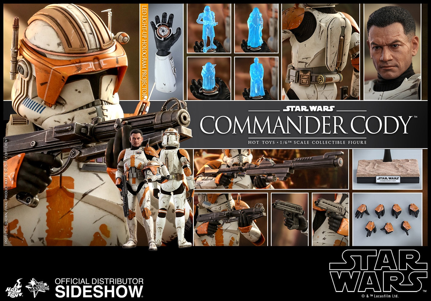 HOT TOYS - Star Wars - Episode III Revenge of The Sith - Commander Cody - Movie Masterpiece 1:6 Action Doll 903736