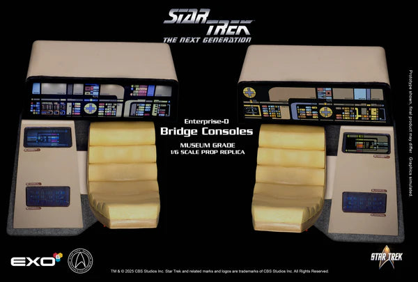 EXO 6 - TNG Enterprise D Bridge Consoles Set (OPS and CONN)