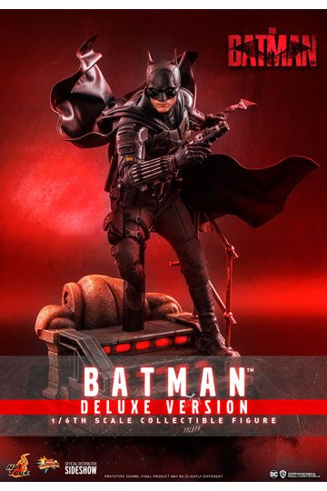 HOT TOYS - Dc Comics - The Batman Movie Masterpiece 1:6 Action Doll Batman DeLuxe Ver