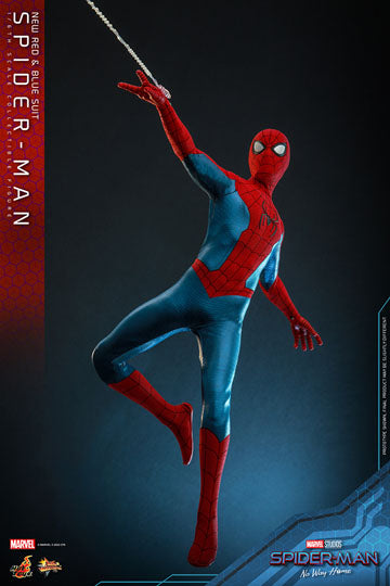 HOT TOYS - Spider-Man: No Way Home Movie Masterpiece Action Figure 1/6 Spider-Man (New Red and Blue Suit) MMS679