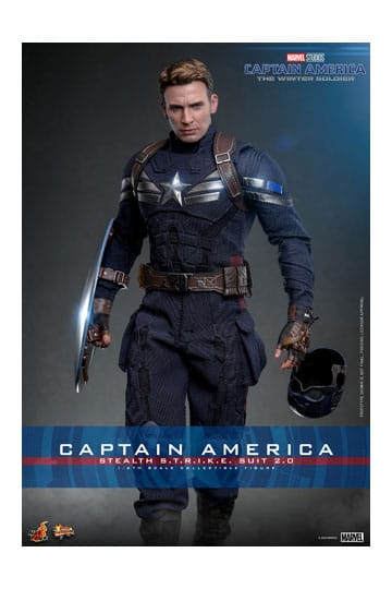 HOT TOYS - Captain America: The Winter Soldier Movie Masterpiece Action Figure 1/6 Captain America (Stealth S.T.R.I.K.E. Suit