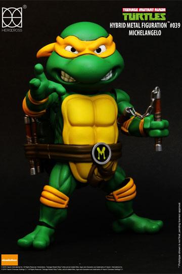 HEROCROSS - TMNT Teenager Mutant Ninja Turtles Hybrid Metal Action Figure Michelangelo