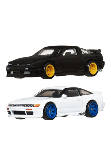 MATTEL - Hot Wheels Premium Car Culture Diecast Vehicle 2-Pack 1/64 '96 Nissan 180SX Type X & Nissan SilEighty