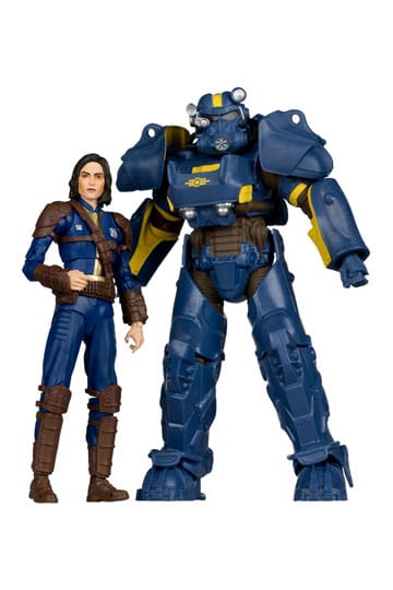 Mc FARLANE TOYS - Fallout 4 Statue 2-Pack T-60 Vault Tec & Sole Survivor