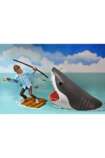 NECA - Jaws Action Figure 2 Pack Toony Terrors Jaws & Quint
