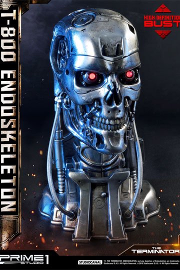 PRIME 1 STUDIOS - The Terminator High Definition Bust 1:2 T-800 Endoskeleton Head