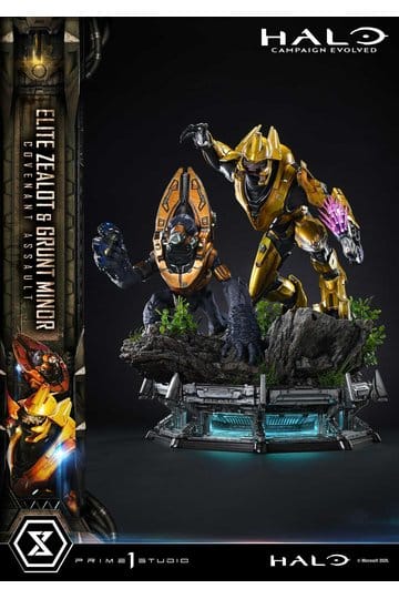 PRIME  1 - Halo: Campaign Evolved Ultimate Premium Masterline Series Statue 1/4 Elite Zealot & Grunt Minor: Covenant Assault
