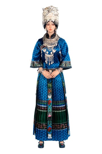 TB LEAGUE - The Miao of China's 56 Ethnic Groups Figure 1/6 Blue