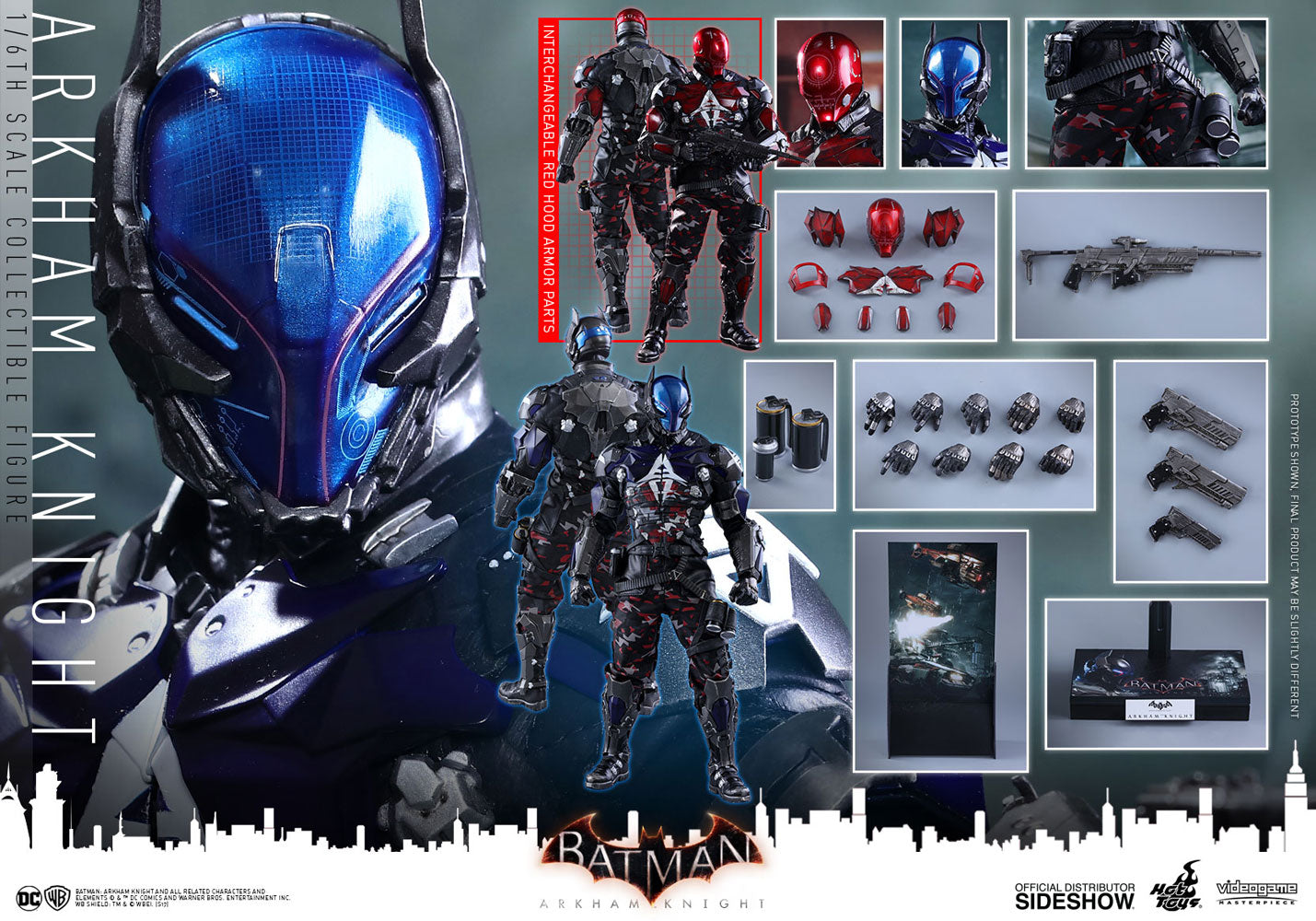 HOT TOYS - Dc Comics - Batman Arkham Knight - Arkham Knight - Vgm Series (Vgm28) 1:6 Action Doll