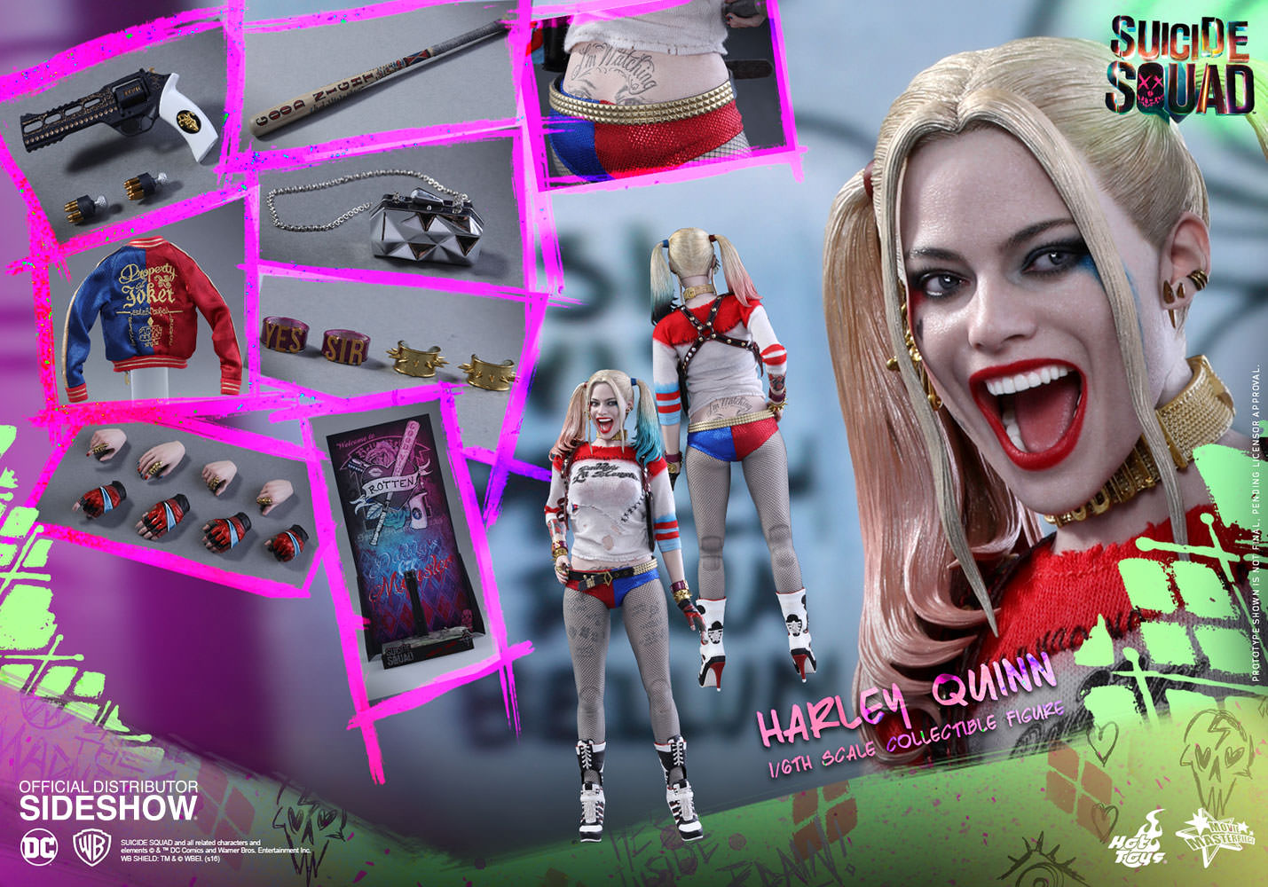 HOT TOYS - Dc Comics - Suicide Squad - Harley Quinn - Movie Masterpiece 1:6 Action Doll