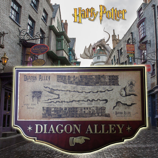 NOBLE COLLECTION - Harry Potter Diagon Alley Wall Plaque NN7058